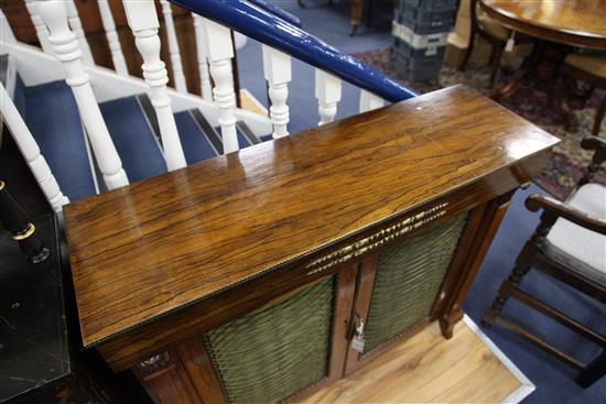 A Regency rosewood and ormolu mounted chiffonier, 3ft 6.75ins